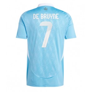 Belgien Kevin De Bruyne #7 Bortatröja EM 2024 Kortärmad